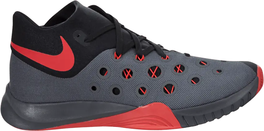  Nike Zoom HyperQuickness 2015 &#039;Dark Grey Bright Crimson&#039;