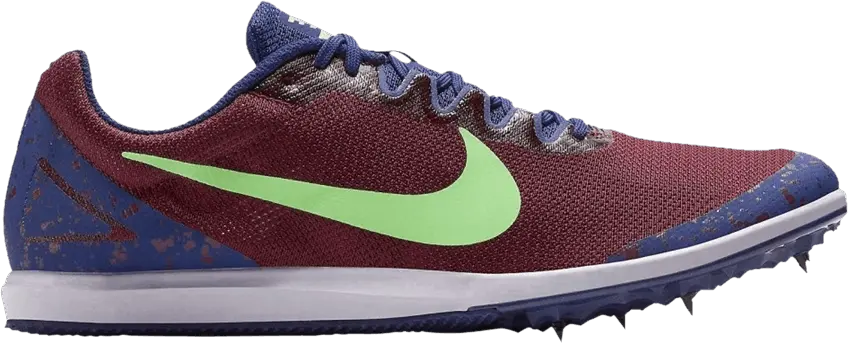  Nike Zoom Rival D 10 &#039;Bordeaux Lime Blast&#039;