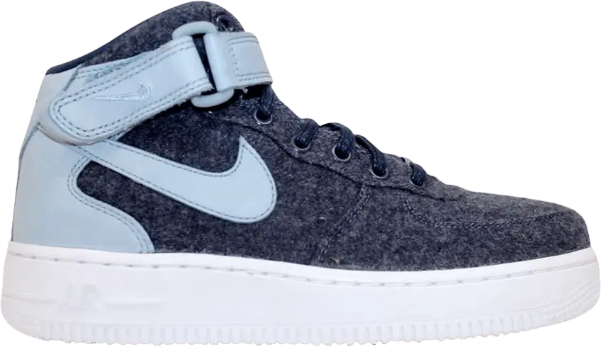  Nike Air Force 1 Mid &#039;07 Leather PRM Midnight Navy (Women&#039;s)