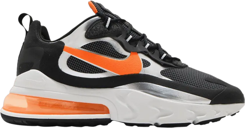  Nike Air Max 270 React Black Total Orange