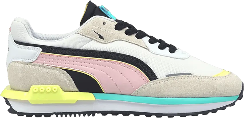  Puma City Rider &#039;White Teal Rose&#039;