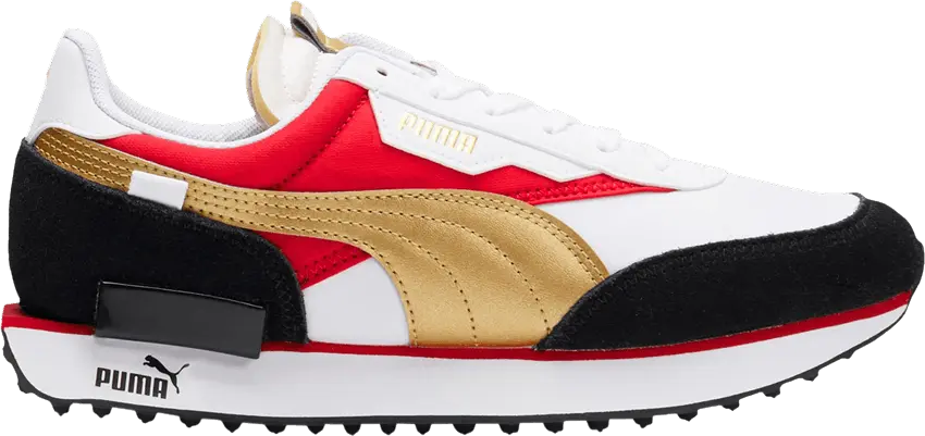  Puma Wmns Future Rider &#039;Varsity - Red Dhalia Gold&#039;