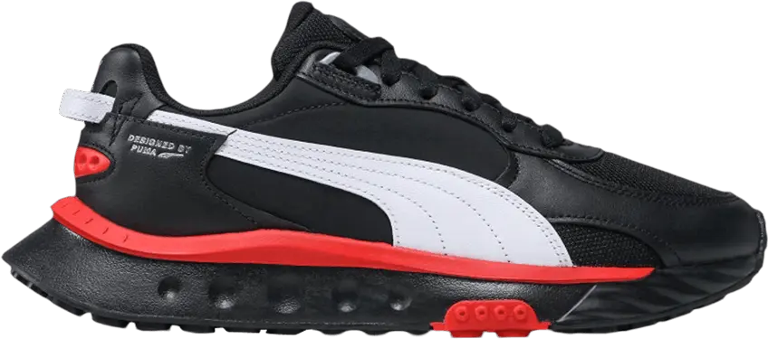  Puma Wild Rider Route &#039;Black Poppy Red&#039;