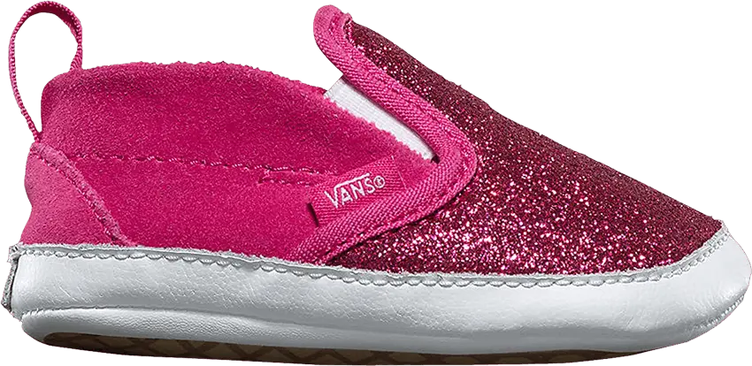  Vans Slip-On V Crib &#039;Glitter Rosy&#039;