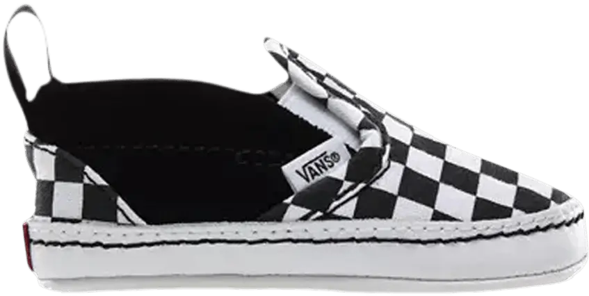  Vans Slip-On V Crib &#039;Checker - Black White&#039;