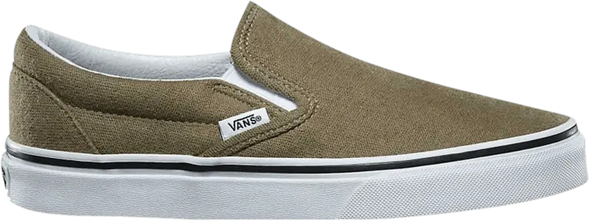  Vans Classic Slip-On &#039;Cotton Hemp - Dusky Green&#039;