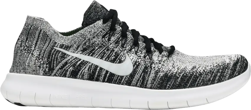  Nike Free RN Flyknit 2017 Oreo