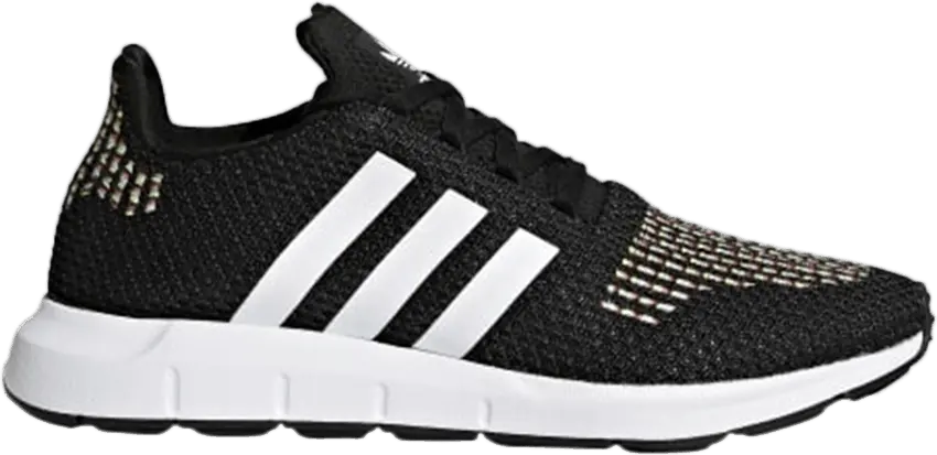  Adidas adidas Swift Run Black White-Black (Women&#039;s)