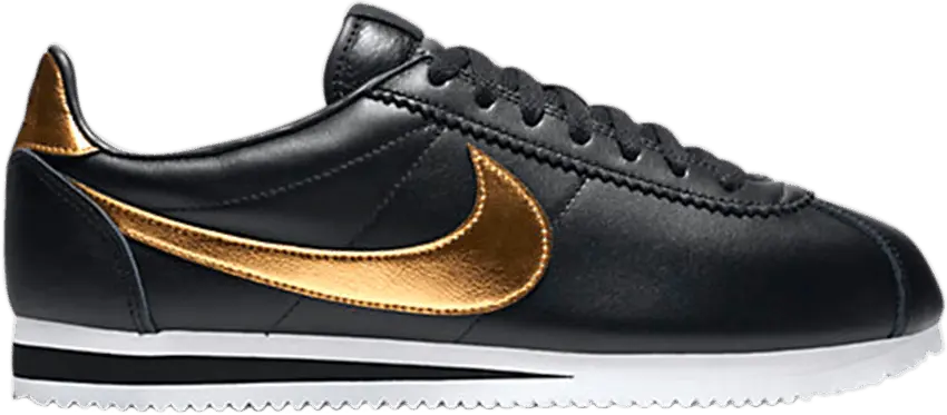  Nike Classic Cortez Black Metallic Gold