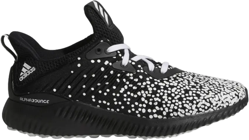  Adidas Alphabounce J &#039;Black White&#039;