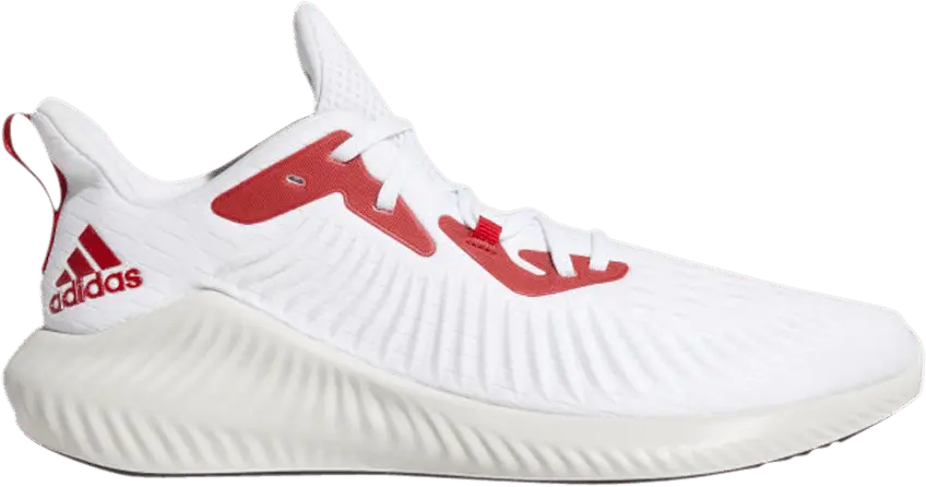  Adidas Alphabounce+ &#039;White Power Red&#039;