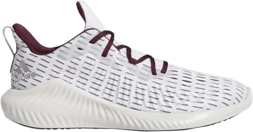  Adidas Alphabounce+ &#039;White Maroon&#039;