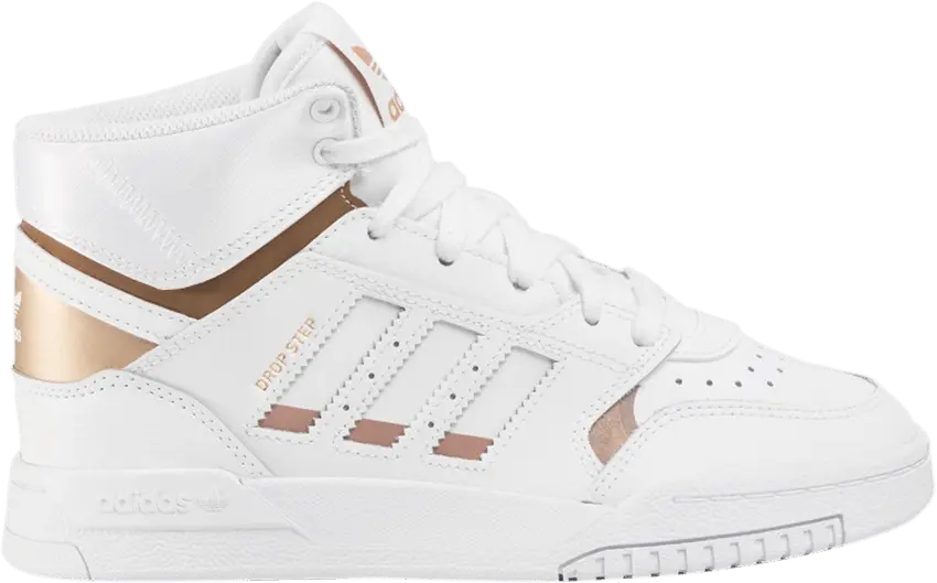  Adidas Wmns Drop Step &#039;White Copper Metallic&#039;