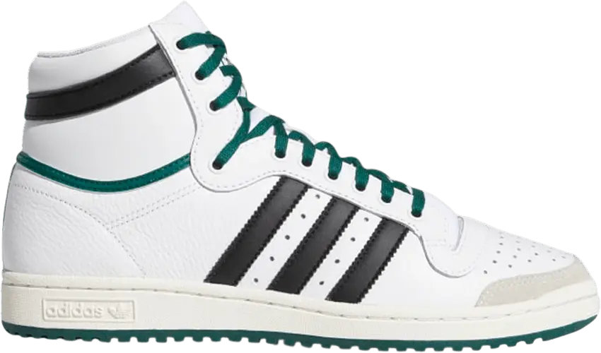  Adidas adidas Top Ten hi White Black Green