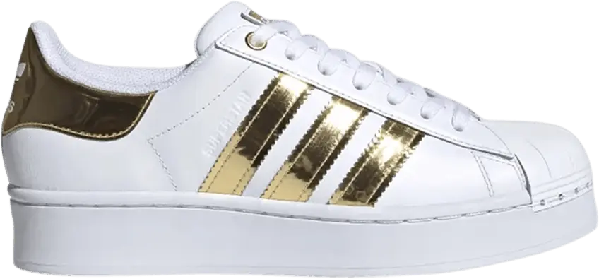  Adidas Wmns Superstar Bold &#039;White Gold Metallic&#039;