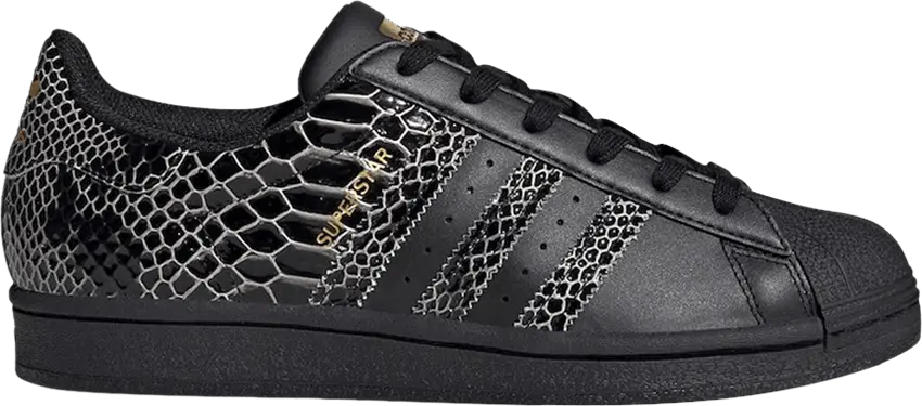  Adidas Superstar Snakeskin &#039;Core Black&#039;