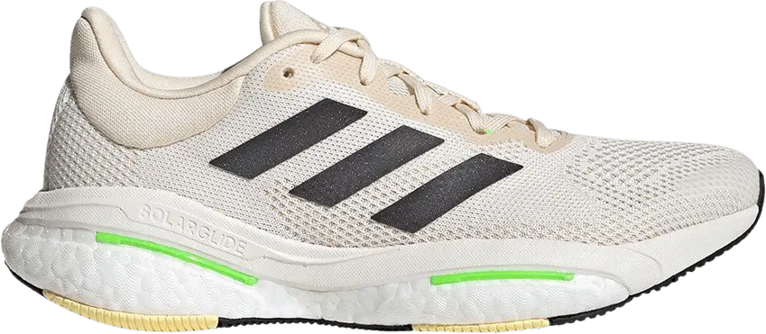  Adidas Wmns SolarGlide 5 &#039;Ecru Tint Solar Green&#039;