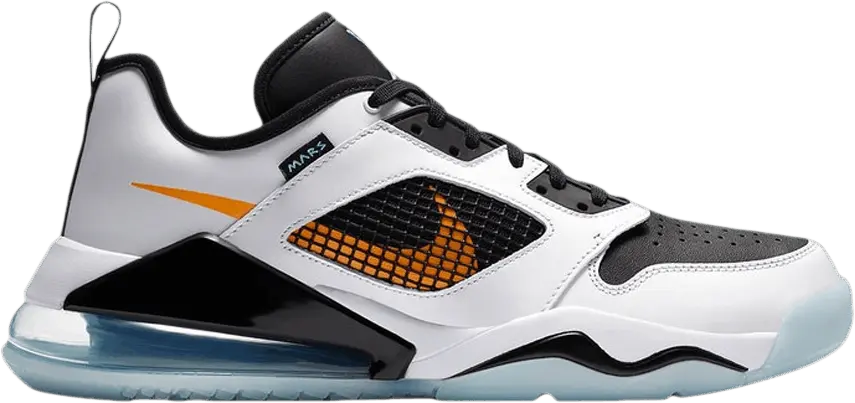 Jordan Mars 270 Low White Black Orange Aqua