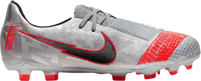  Nike Phantom Venom Elite FG GS &#039;Metallic Bomber Grey Crimson&#039;