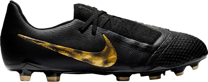  Nike Phantom Venom Elite FG GS &#039;Black Metallic Vivid Gold&#039;