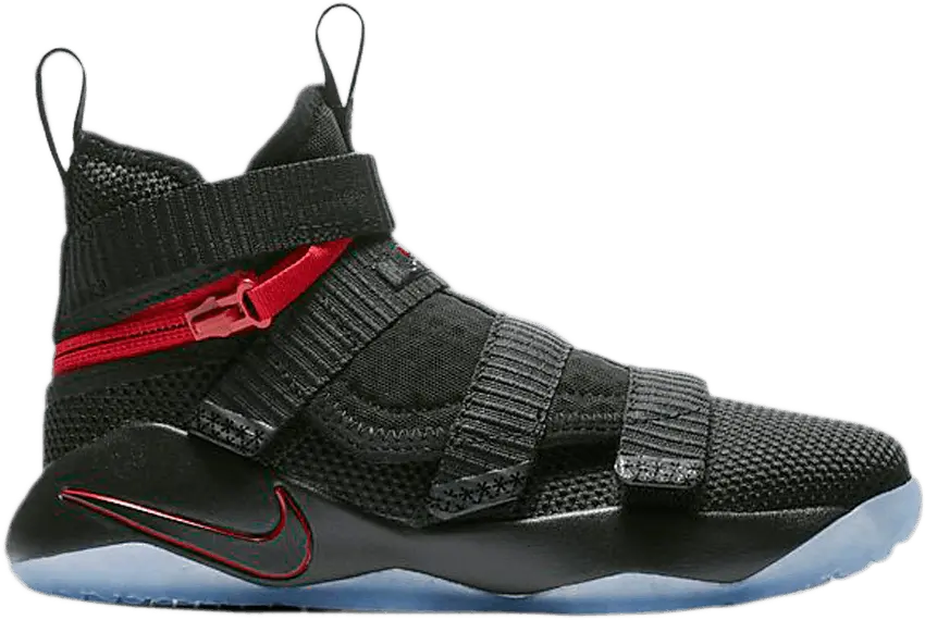  Nike LeBron Soldier 11 FlyEase PS &#039;Black University Red&#039;