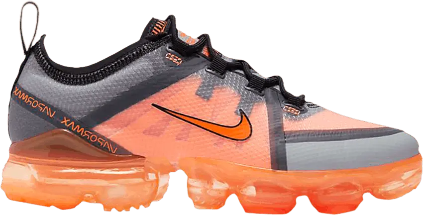  Nike Air VaporMax 2019 GS &#039;Grey Total Orange&#039;