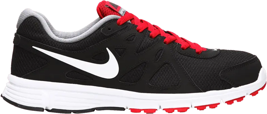 Nike Revolution 2 4E Wide &#039;Black White Varsity Red&#039;