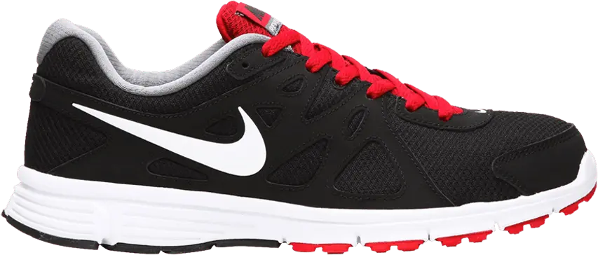  Nike Revolution 2 4E Wide &#039;Black White Varsity Red&#039;