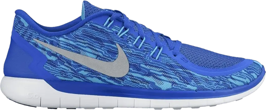  Nike Free 5.0 Print &#039;Racer Blue Reflective Silver&#039;