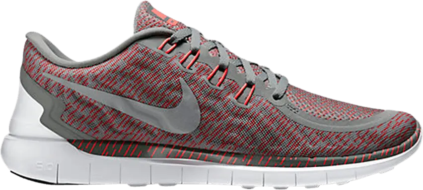  Nike Free 5.0 Print &#039;Tumbled Grey Crimson&#039;