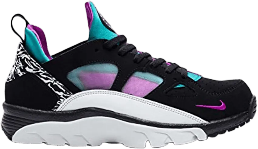  Nike Air Trainer Huarache Low &#039;Black Vivid Purple&#039;