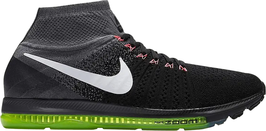  Nike Zoom All Out Flyknit &#039;Black White Volt&#039;