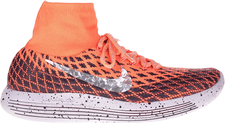  Nike Wmns LunarEpic Flyknit Shield &#039;Bright Mango Metallic Silver&#039;