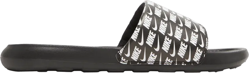 Nike Victori One Slide Print &#039;Repeat Logo - Black&#039;