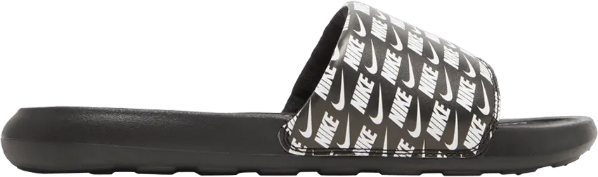  Nike Victori One Slide Print &#039;Repeat Logo - Black&#039;