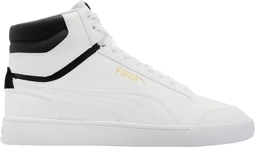 Puma Shuffle Mid &#039;White Black Gold&#039;