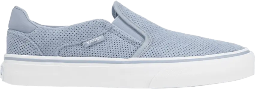  Vans Wmns Asher Deluxe Perforated Suede &#039;Blue Fog&#039;