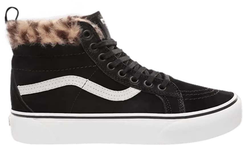  Vans Sk8-Hi Platform MTE &#039;Black Leopard Fur&#039;