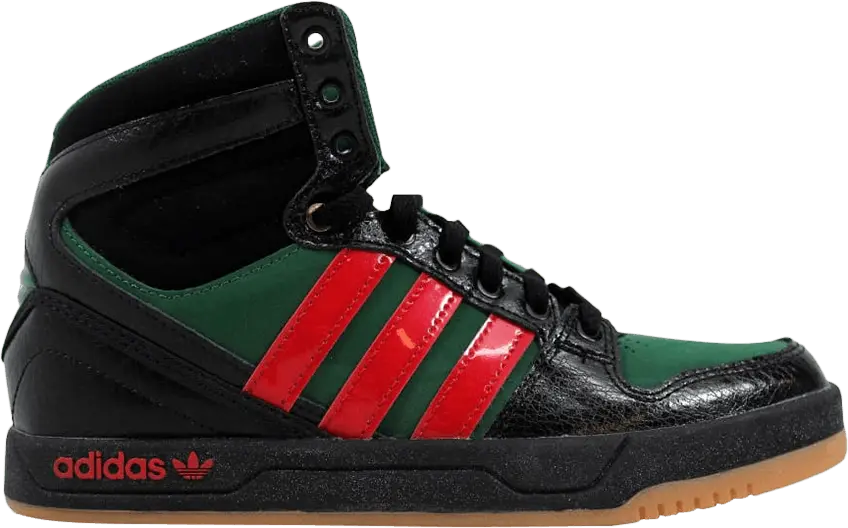  Adidas Court Attitude J &#039;Black Red Green&#039;