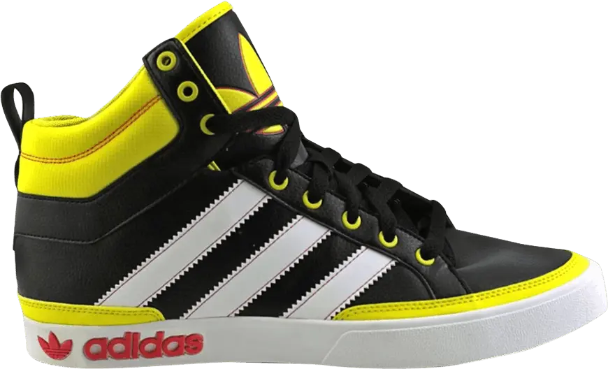  Adidas Top Court High FS &#039;Black Vivid Yellow&#039;