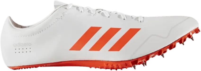 Adidas Adizero Prime Sprint Spikes &#039;White Red Silver&#039;