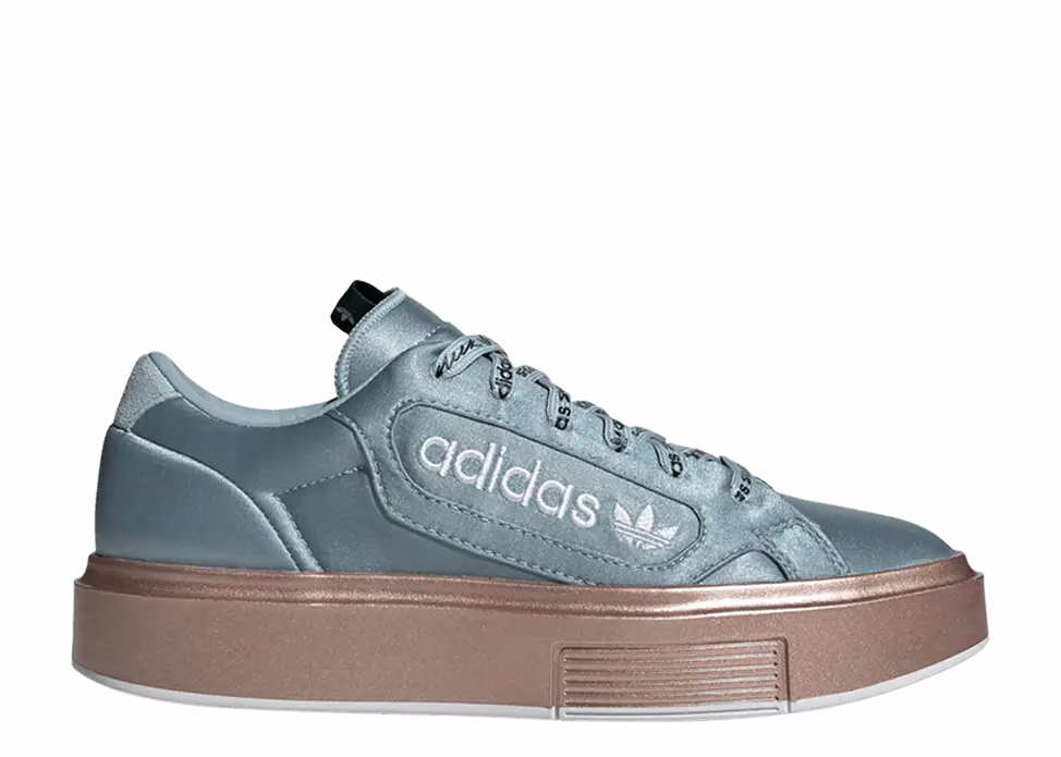  Adidas Wmns Sleek Super &#039;Ash Grey Copper Metallic&#039;