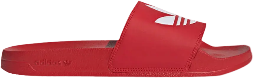  Adidas Adilette Lite Slides &#039;Trefoil Logo - Scarlet&#039;