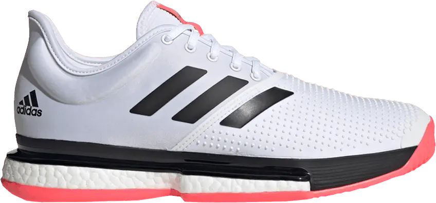  Adidas SoleCourt &#039;White Signal Pink&#039;