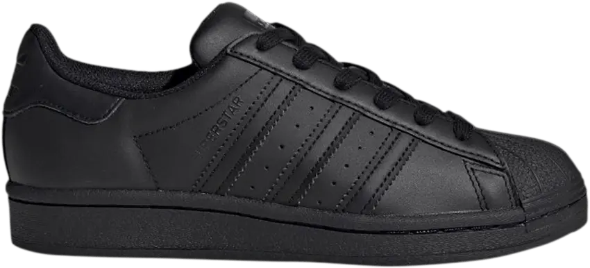  Adidas Superstar J &#039;Triple Black&#039;