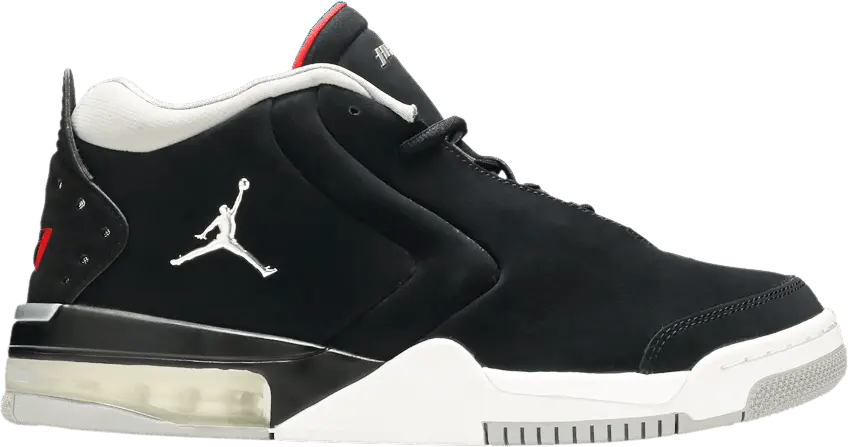 Jordan Big Fund Black Metallic Silver University Red