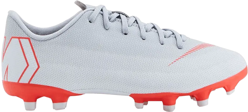  Nike Mercurial Vapor 12 Academy MG GS &#039;Wolf Grey Crimson&#039;