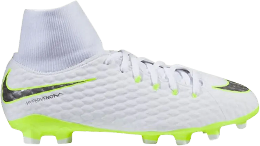  Nike Hypervenom Phantom 3 Academy DF FG GS &#039;White Volt&#039;