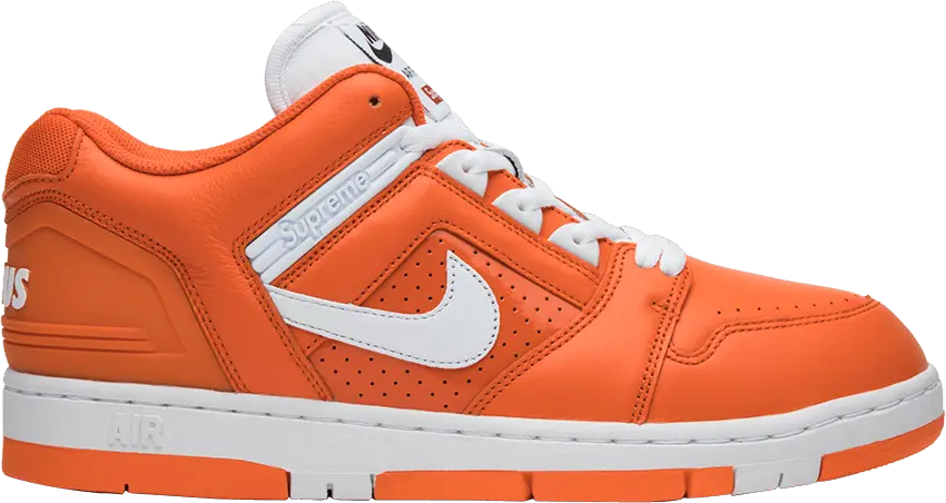  Nike SB Air Force 2 Low Supreme Orange