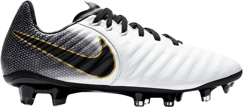  Nike Tiempo Legend 7 Elite FG GS &#039;White Black&#039;